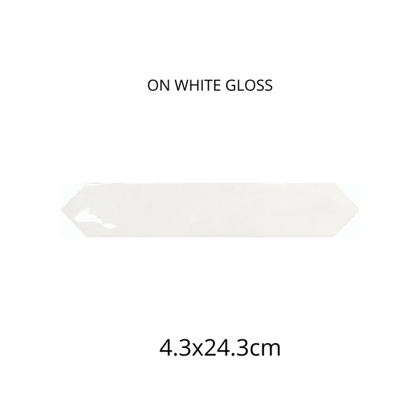 Off White Matt / On White Gloss 4.3X24.3