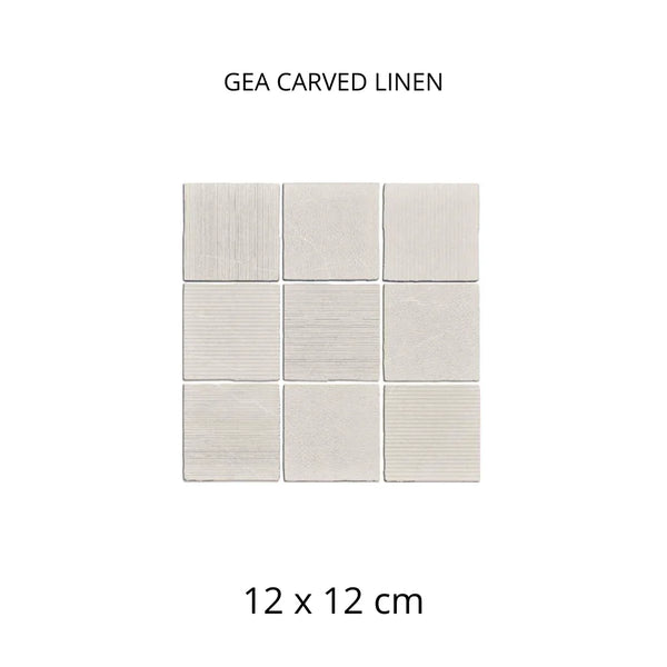 Gea Carved Grey 12X12