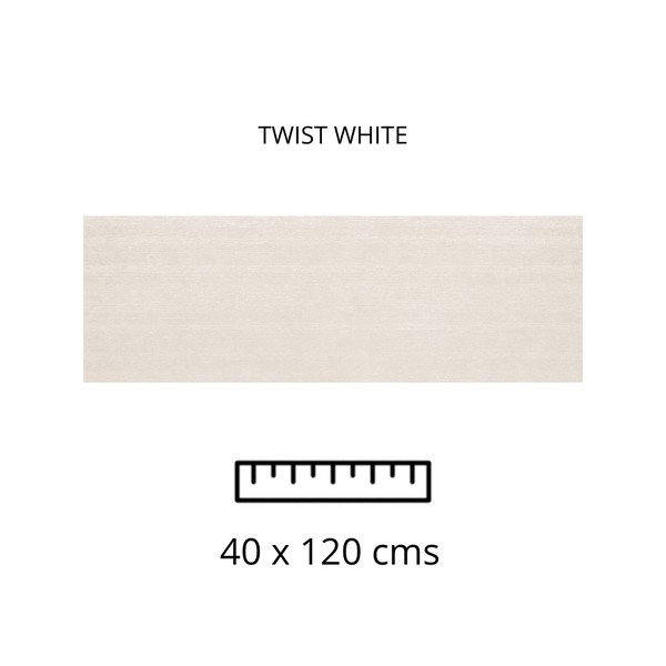 TWIST WHITE 40X120