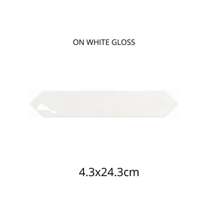 Off White Matt - Gloss 4.3X24.3