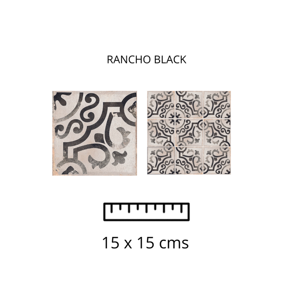 Rancho Black 15X15