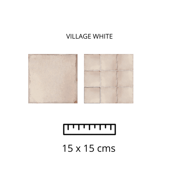 Village White 15X15