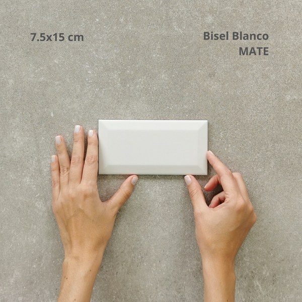 Bisel Blanco 7.5x15