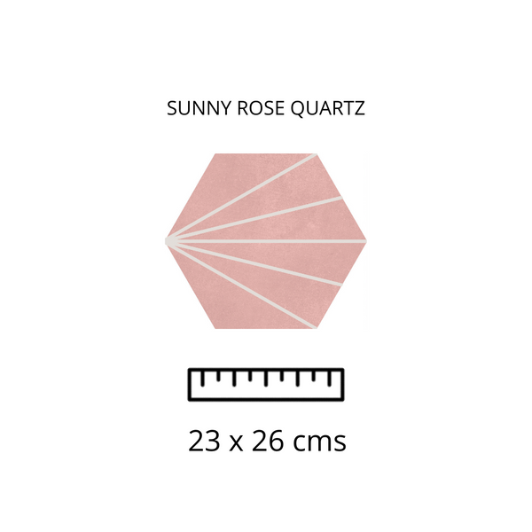 SUNNY ROSE QUARTZ 23X26
