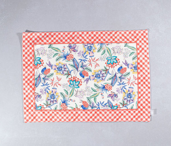 Chintz + Vichy red 34x47cm