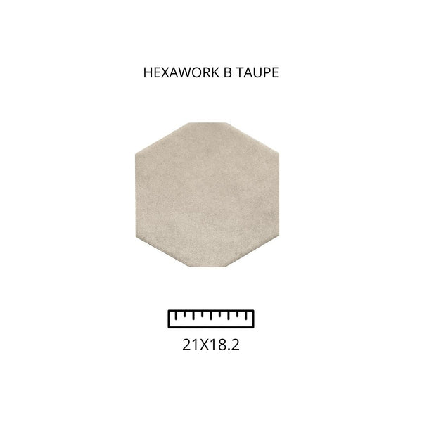 HEXAWORK B TAUPE 21X18.2