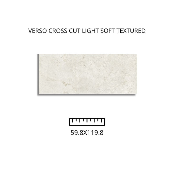 Verso Cross Cut Light Soft Textured 59.8x119.8 