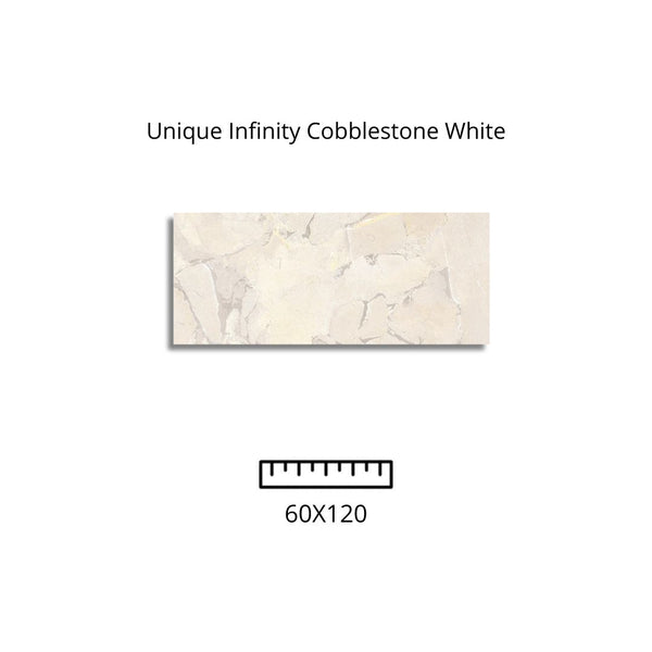 Unique Infinity Cobblestone White 60X120