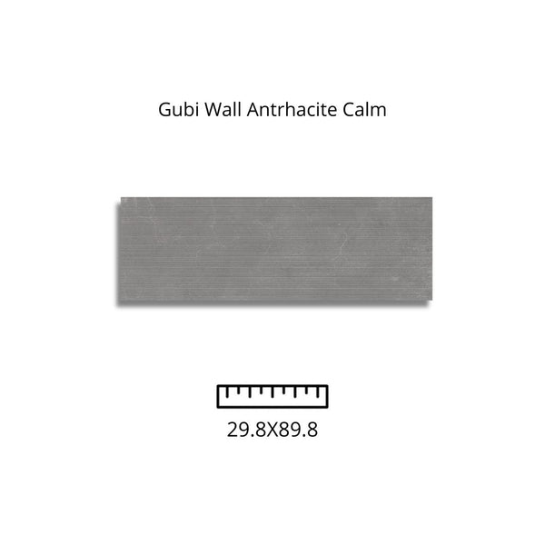 Gubi Wall Antrhacite Calm 29.8X89.8