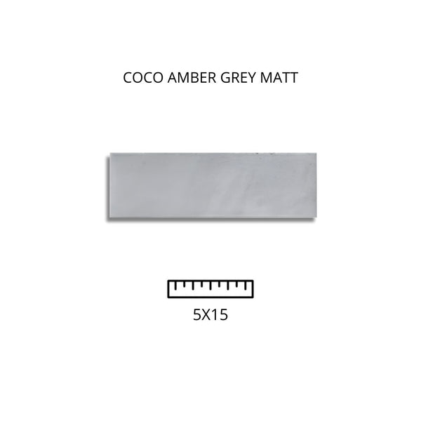 Coco Amber Grey Matt 5X15