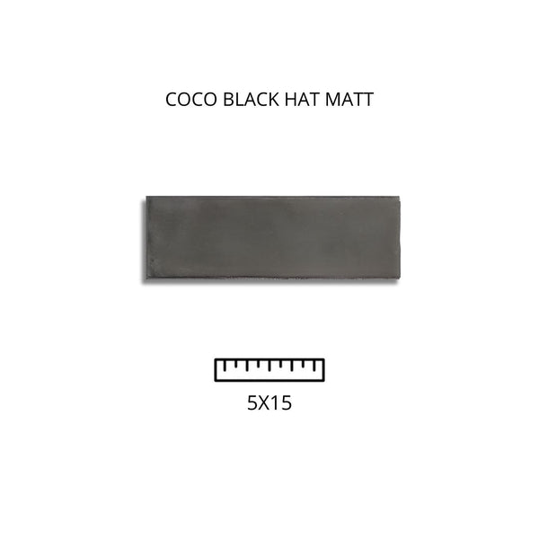 Coco Black Hat Matt 5X15