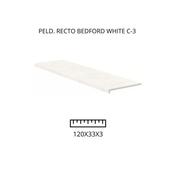 PELD. RECTO BEDFORD WHITE C-3 120X33X3