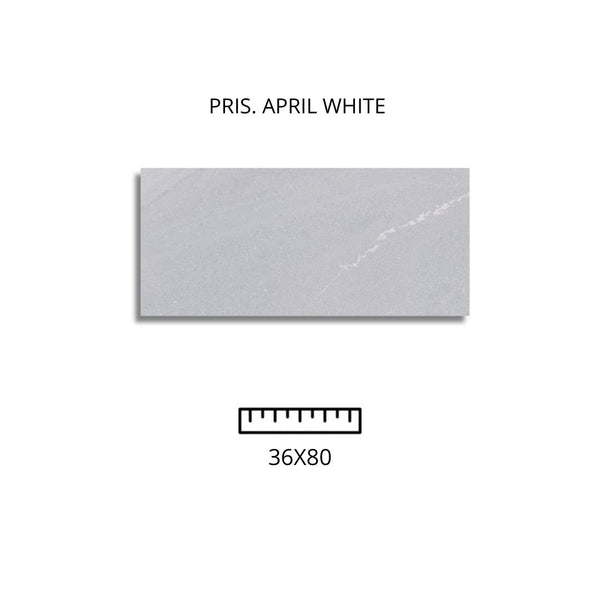 APRIL WHITE 36X80