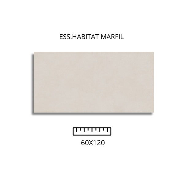 ESS.HABITAT MARFIL 60X120