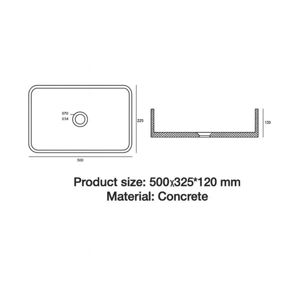 Lavamanos Flow White