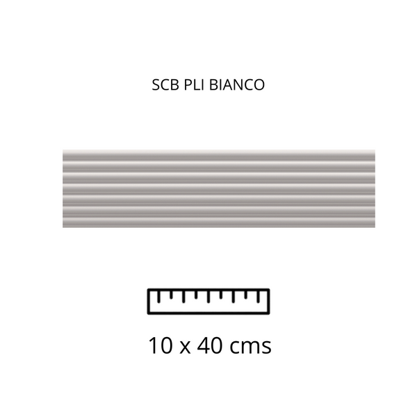 SCB PLI BIANCO 10X40