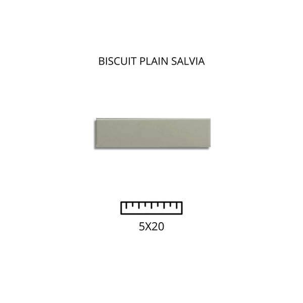 BISCUIT PLAIN SALVIA 5X20