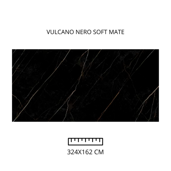 Vulcano Nero Soft Mate 324x162 cm 12 mm