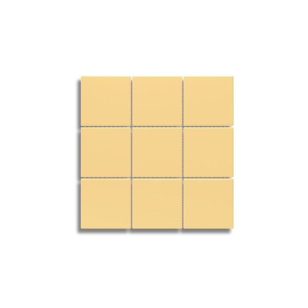 Mosaico Square Pixel Smalto Antique Ocre