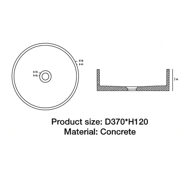 Lavamanos Vortex White