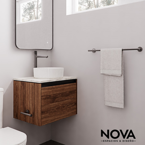 Monomando Lavabo Alto Futura, Anthracite Radiance