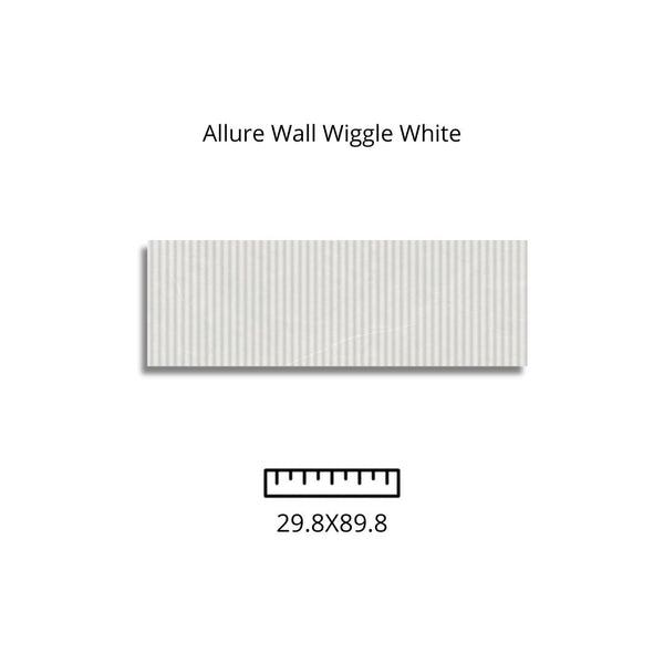 Allure Wall Wiggle White 29.8X89.8