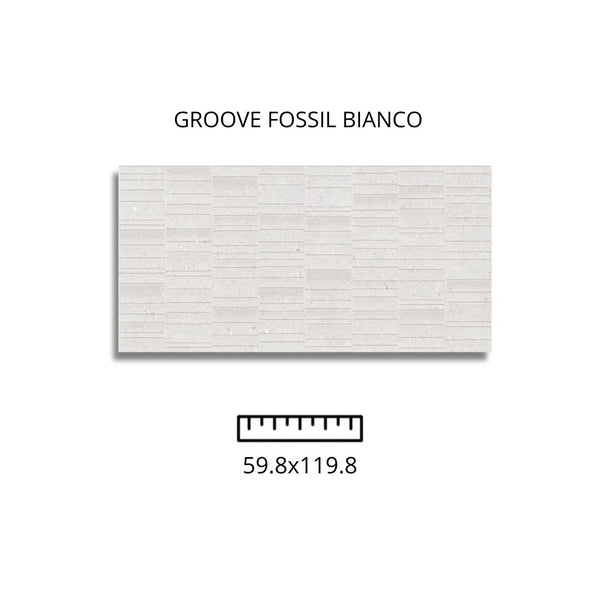 GROOVE FOSSIL WHITE 59.8x119.8