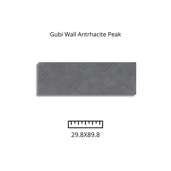 Gubi Wall Antrhacite Peak 29.8X89.8