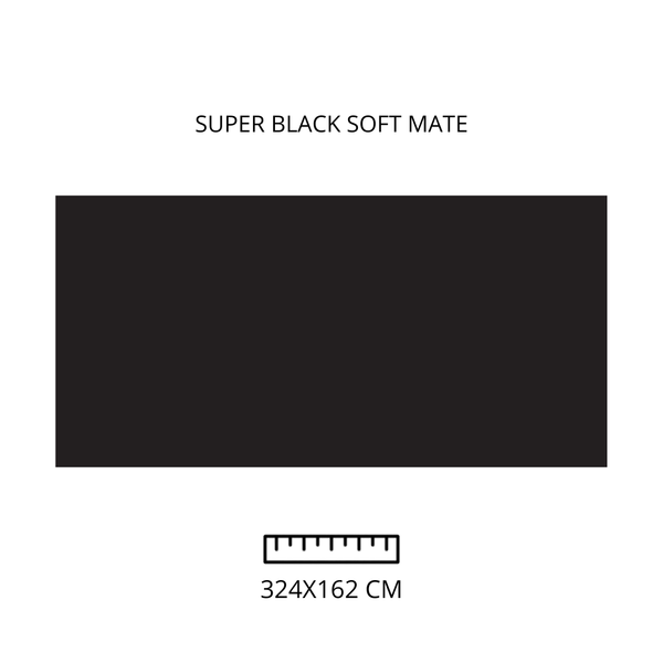 Super Black Soft Mate 324x162 cm 12mm
