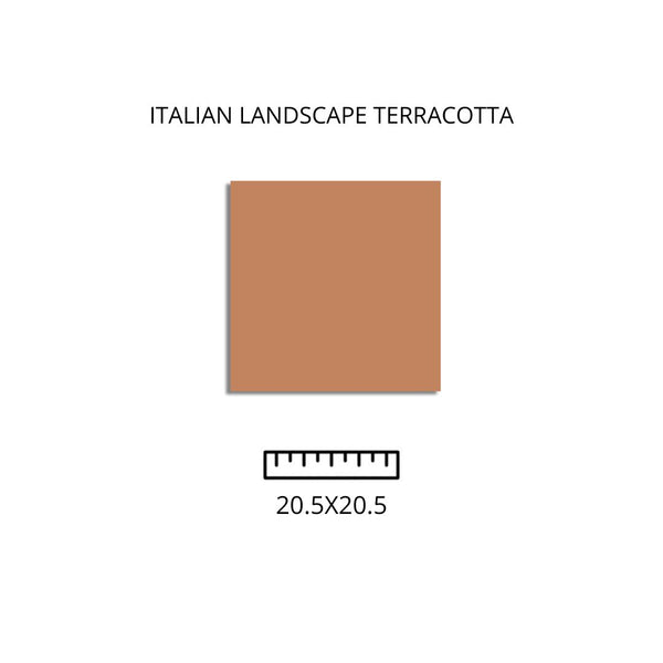 ITALIAN LANDSCAPE TERRACOTTA  20.5X20.5