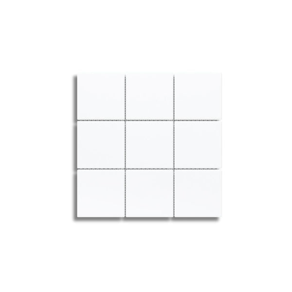 Mosaico Square Pixel Smalto Bianco