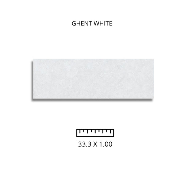 Ghent white 33.3x100cm