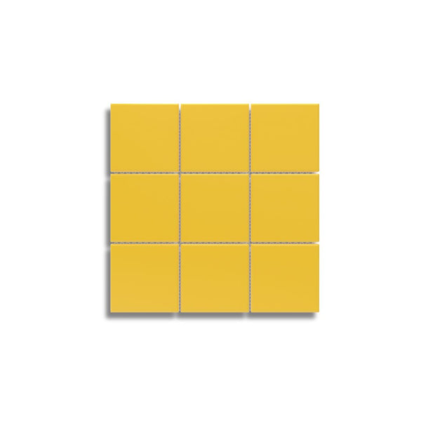 Mosaico Square Pixel Smalto Sunshine Yellow