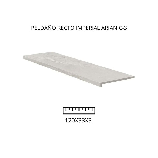 PELDAÑO RECTO IMPERIAL ARIAN C-3 120X33X3