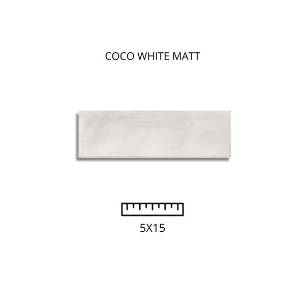 Coco White Matt 5X15