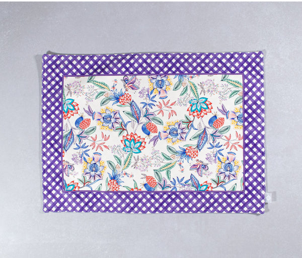 Chintz + Vichy Purple 34x47cm