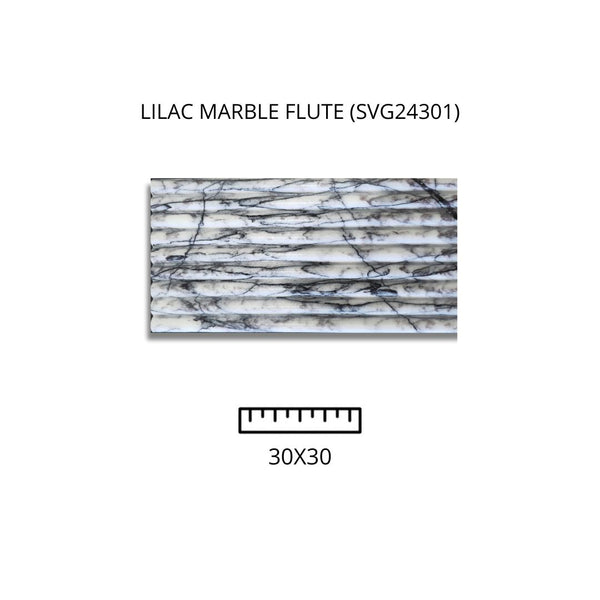 LILAC MARBLE FLUTE (SVG24301) 15X30