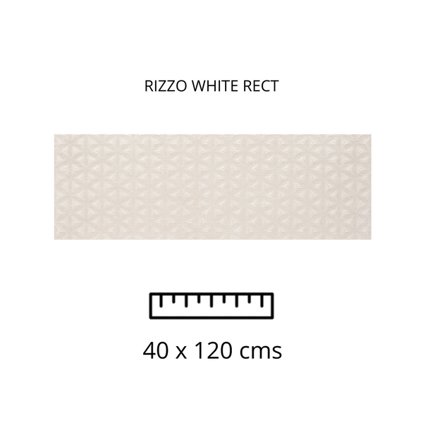 Rizzo White Rect 40X120