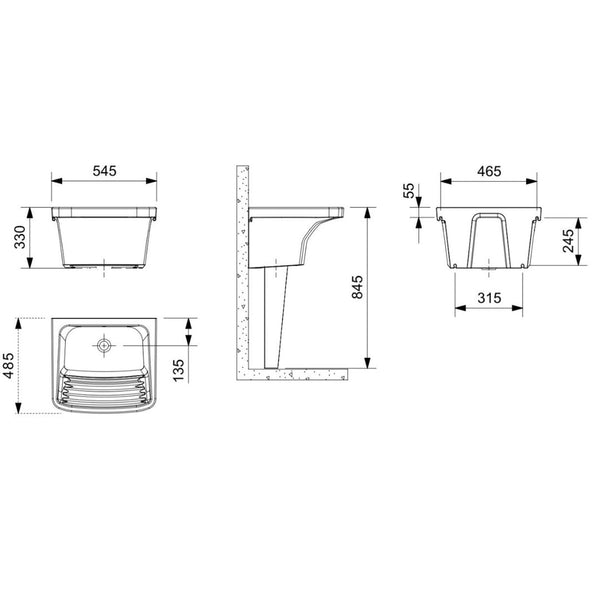 Pedestal for tub