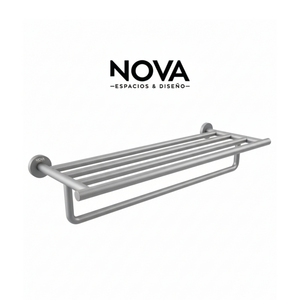 Toallero tipo hotel Tempo Anthracite Radiance 600X216X131