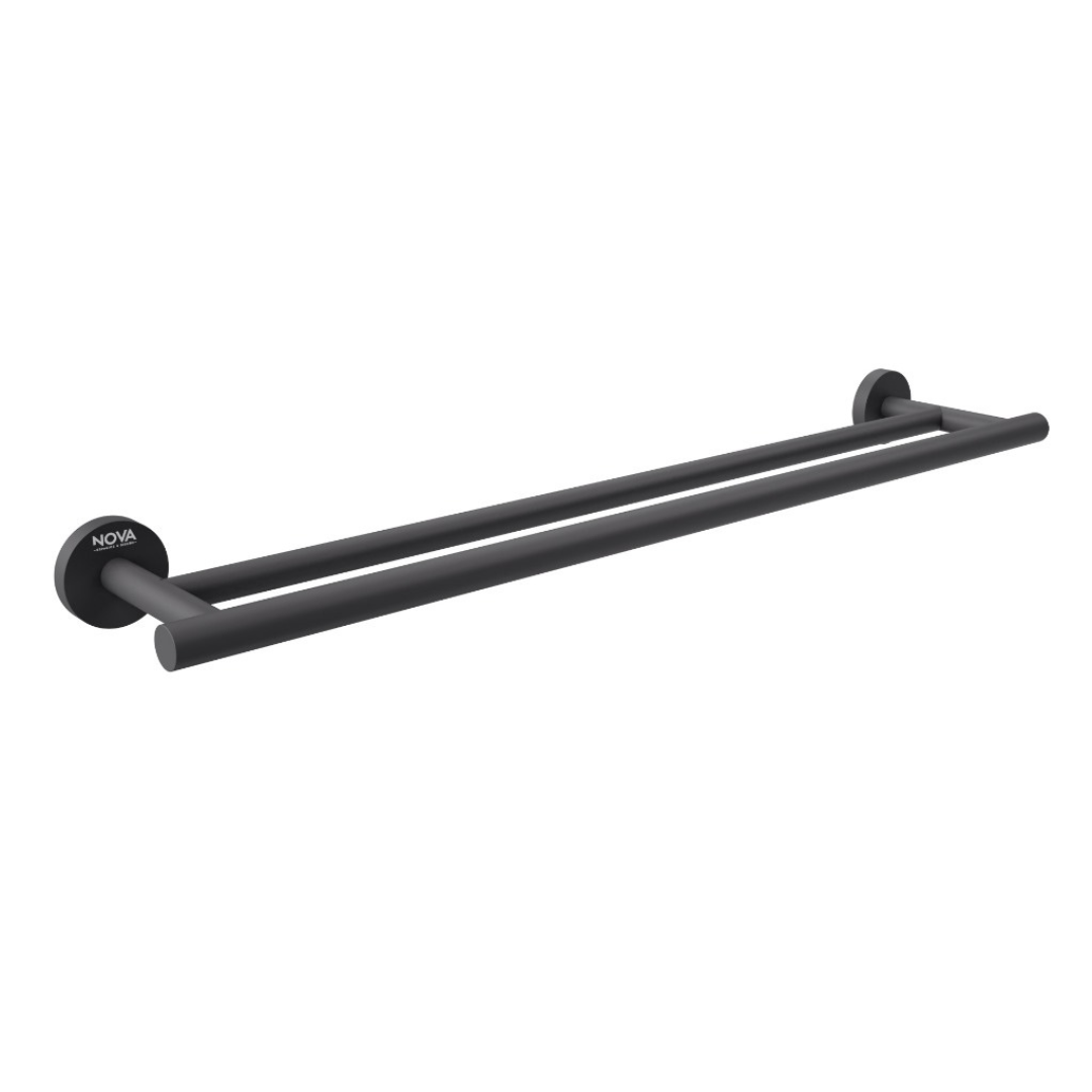 Toallero Doble Tempo Noir 600X116X50
