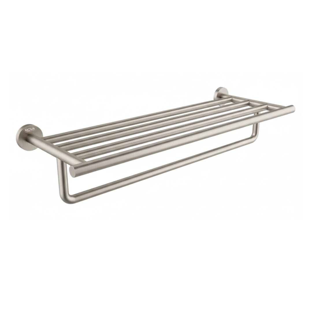 Toallero tipo hotel Tempo Brushed Radiance 600X216X131