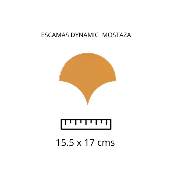 ESCAMAS DYNAMIC MOSTAZA 15.5X17
