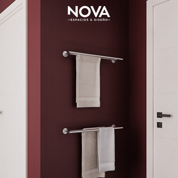 Toallero Doble Tempo Brushed Radiance 600X116X50