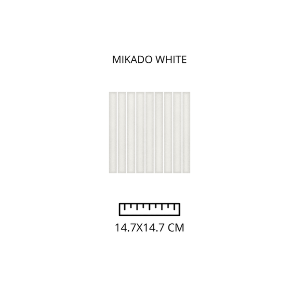 Mikado White 14.7x14.7 cm