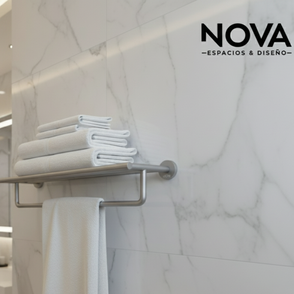 Toallero tipo hotel Tempo Anthracite Radiance 600X216X131