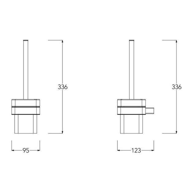 Vertical Shower Arm Line Gold