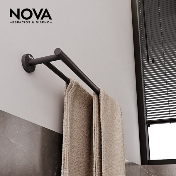 Toallero Doble Tempo Noir 600X116X50
