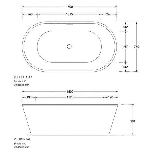 Bañera Neo Round