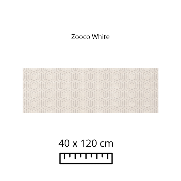 Zooco White Rect 40X120